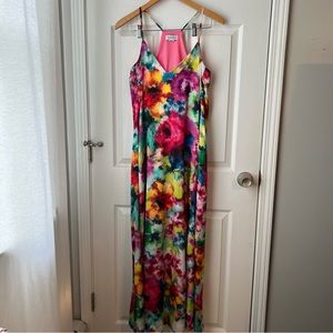 Nicole Miller NY Floral Watercolor Dress Size Small